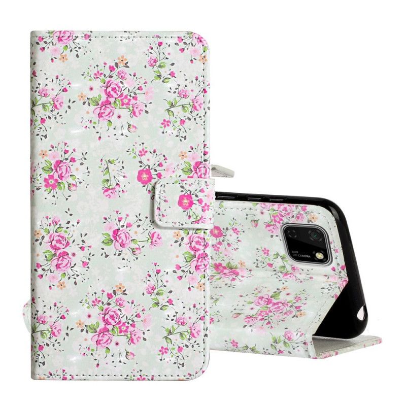 Leren Hoesje Huawei Y5p Vrijheidsbloemen