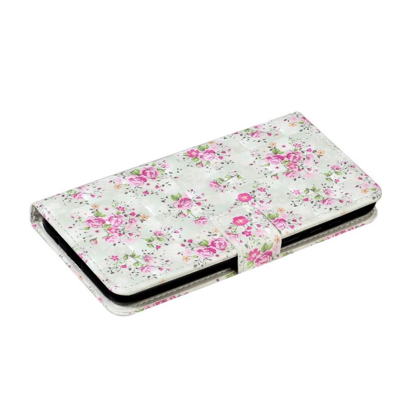 Leren Hoesje Huawei Y5p Vrijheidsbloemen