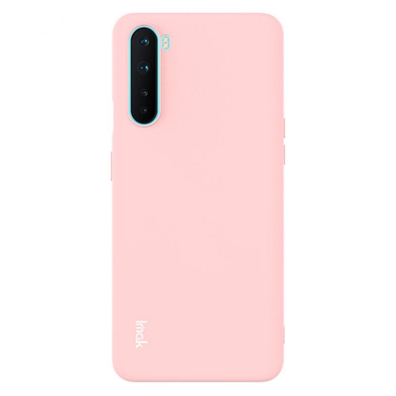 Hoesje OnePlus Nord Rood Zwart Imak Uc-2 Serie Velkleuren