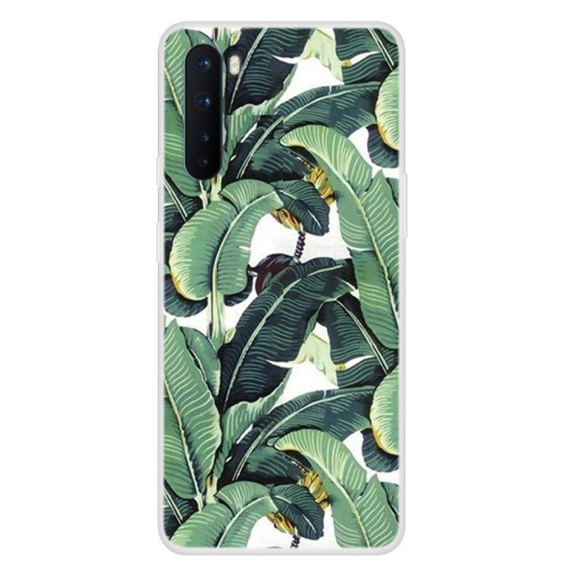 Hoesje OnePlus Nord Transparant Meervoudig Groen Blad