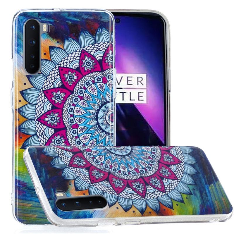 Hoesje voor OnePlus Nord Fluorescerende Mandala