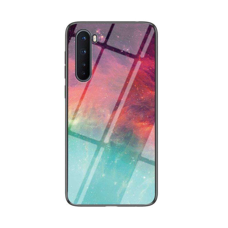 Hoesje voor OnePlus Nord Grijs Zwart Schoonheid Gehard Glas