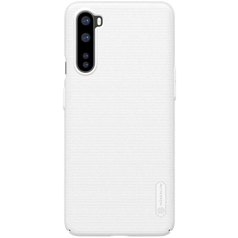 Hoesje voor OnePlus Nord Wit Zwart Stijve Frosted Nillkin