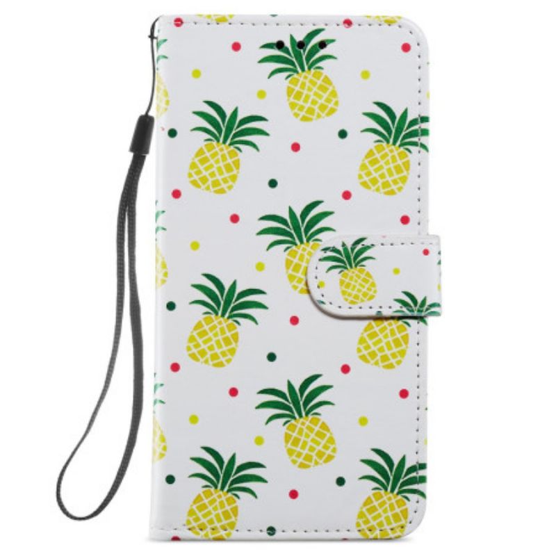 Bescherming Hoesje Samsung Galaxy S24 Plus 5g Ananas Met Bandje