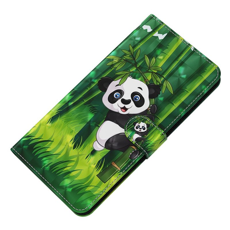 Bescherming Hoesje Samsung Galaxy S24 Plus 5g Panda Klimmer Met Riem