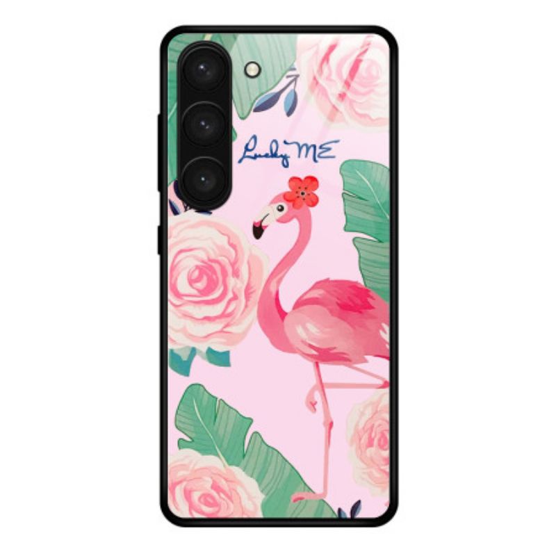 Cover Hoesje Samsung Galaxy S24 Plus 5g Telefoonhoesje Flamingo Gehard Glas