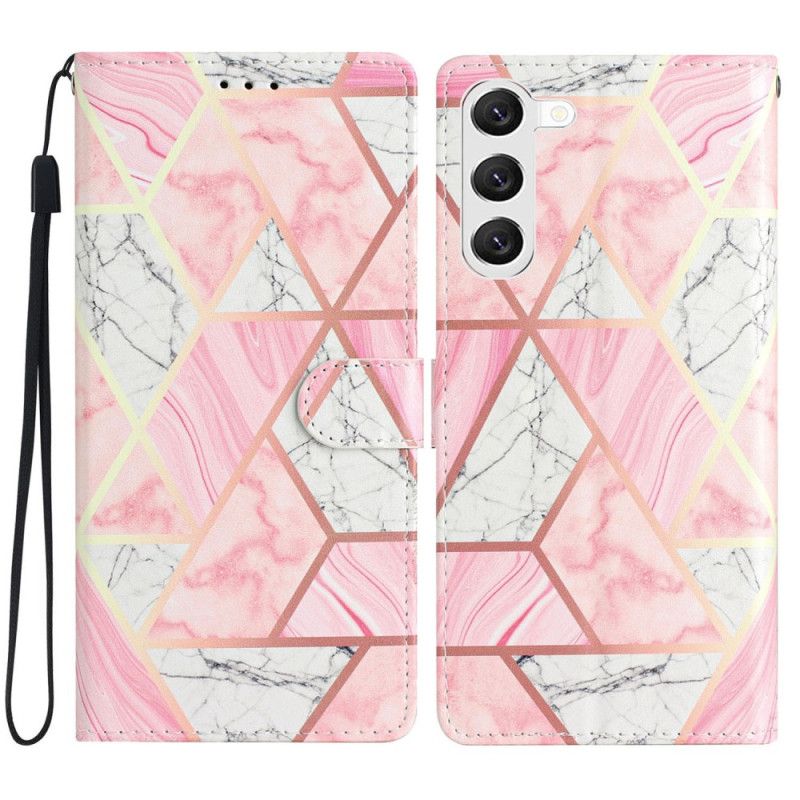 Cover Samsung Galaxy S24 Plus 5g Roze Marmer Bescherming Hoesje