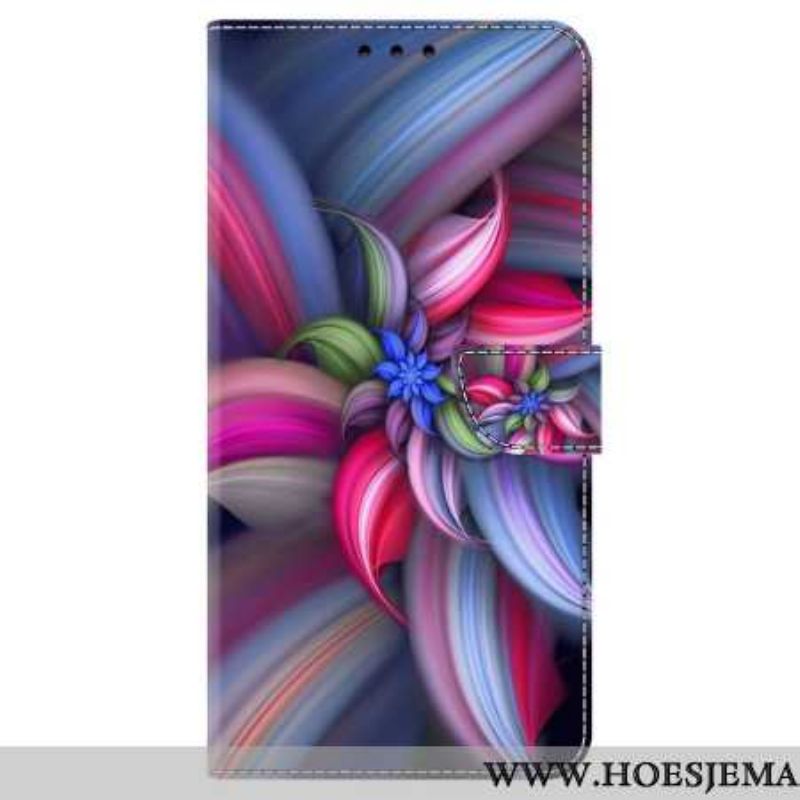 Folio-hoesje Samsung Galaxy S24 Plus 5g Kleurrijke Bloemen