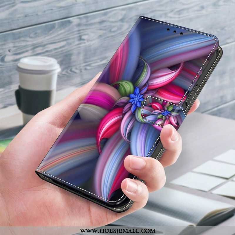 Folio-hoesje Samsung Galaxy S24 Plus 5g Kleurrijke Bloemen