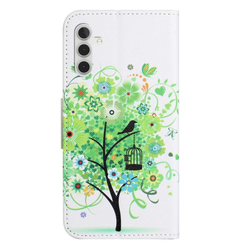 Folio-hoesje Samsung Galaxy S24 Plus 5g Telefoonhoesje Groene Boom