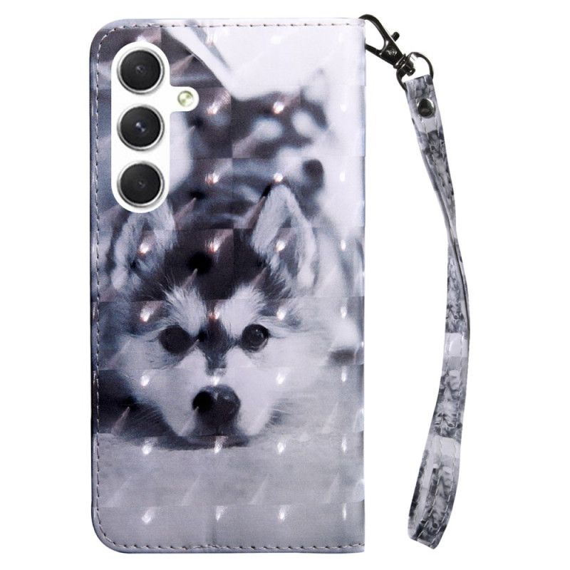 Folio-hoesje Samsung Galaxy S24 Plus 5g Telefoonhoesje Husky Met Riem