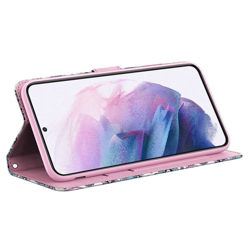 Leren Hoesje Samsung Galaxy S24 Plus 5g Strapless Impatiens