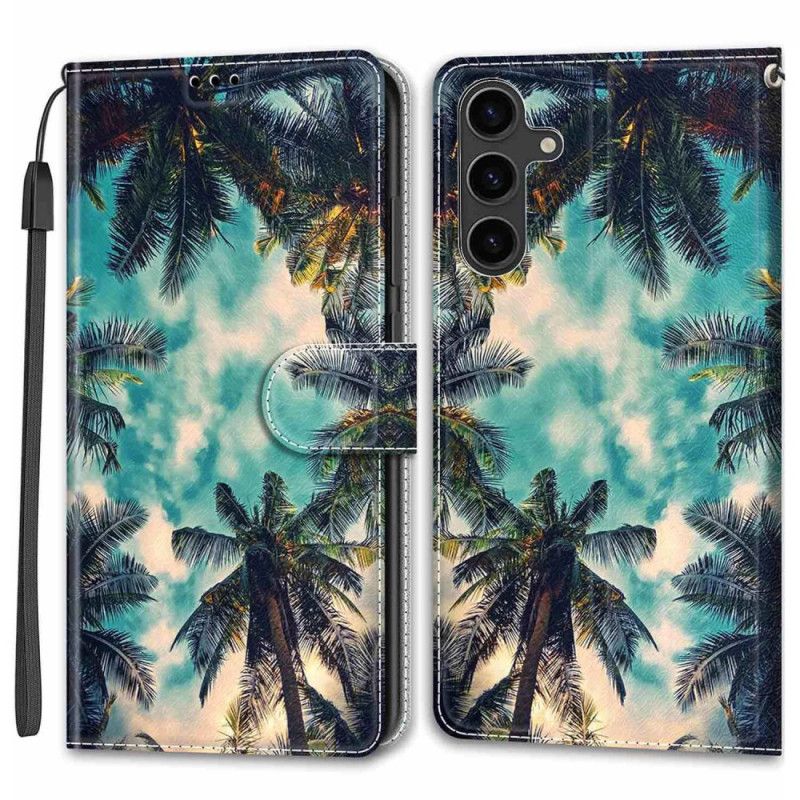 Leren Hoesje Voor Samsung Galaxy S24 Plus 5g Riempalmen