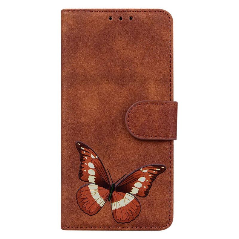 Leren Hoesje Voor Samsung Galaxy S24 Plus 5g Vlinderprint