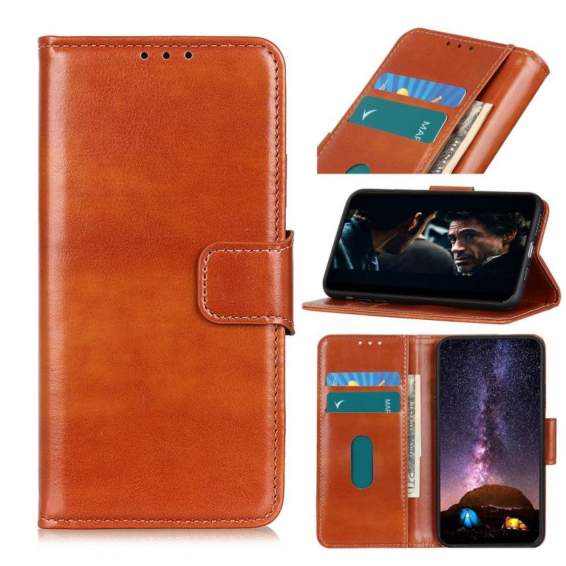 Bescherming Hoesje Samsung Galaxy S20 Zwart Traditionele Leerstijl