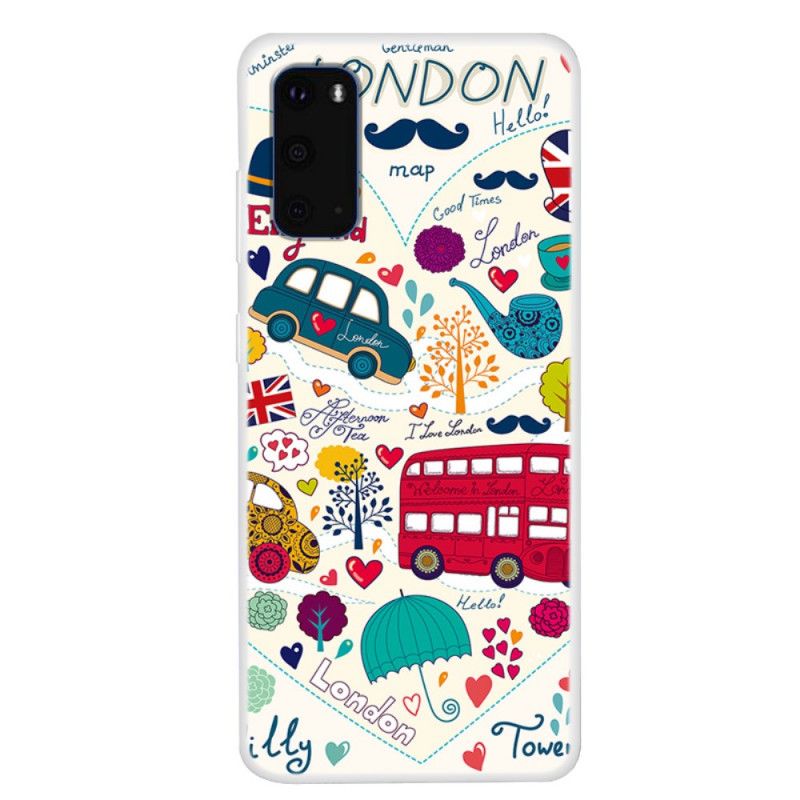 Case Hoesje Samsung Galaxy S20 Rood Wit Telefoonhoesje Leven In Londen