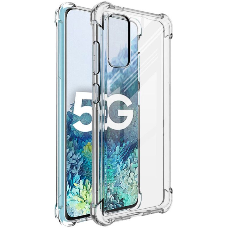 Case Hoesje Samsung Galaxy S20 Transparant Zwart Telefoonhoesje Transparant Zijdeachtig Imak