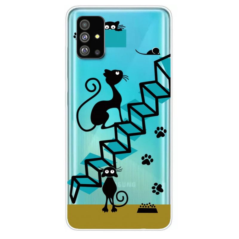 Cover Hoesje Samsung Galaxy S20 Telefoonhoesje Grappige Katten