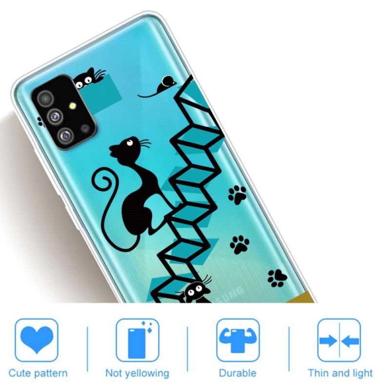 Cover Hoesje Samsung Galaxy S20 Telefoonhoesje Grappige Katten