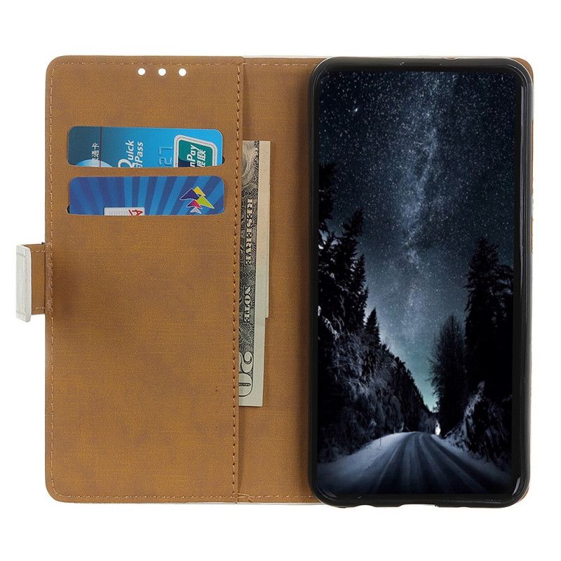 Flip Case Leren Samsung Galaxy S20 Woeste Tijger