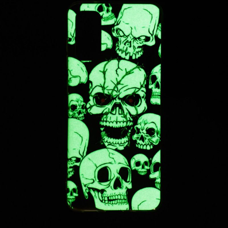 Hoesje Samsung Galaxy S20 Aandacht Fluorescerende Schedels