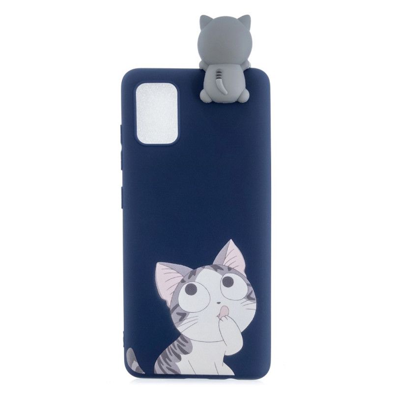 Hoesje Samsung Galaxy S20 Telefoonhoesje Grappige 3D Kat