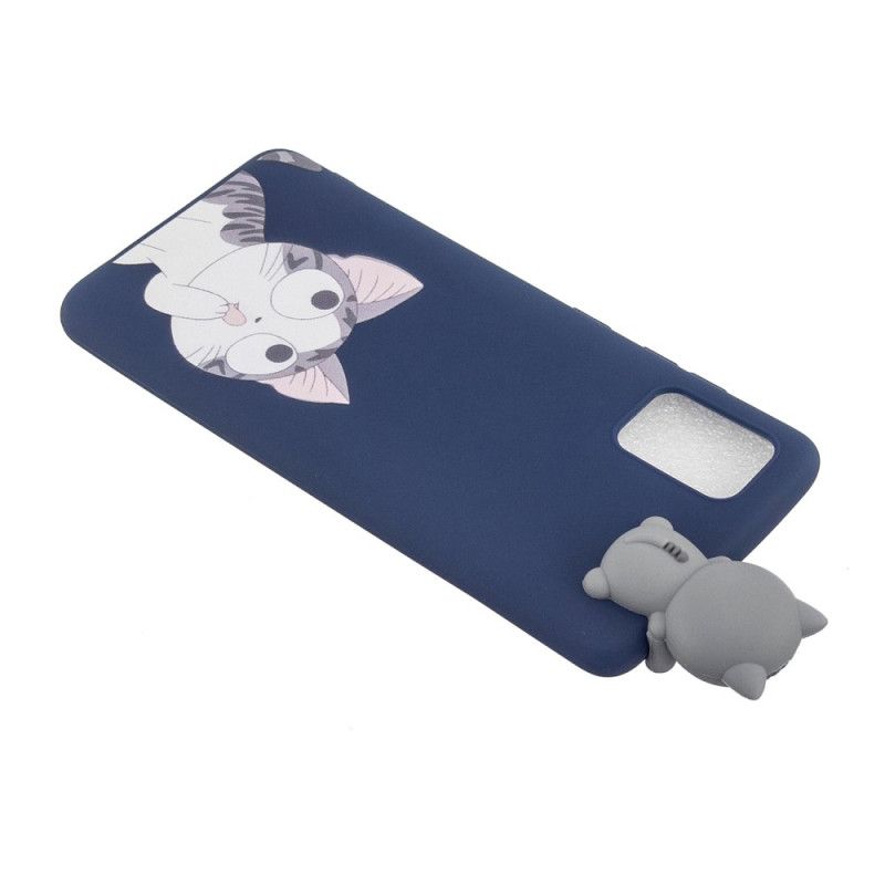 Hoesje Samsung Galaxy S20 Telefoonhoesje Grappige 3D Kat