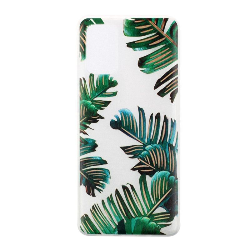 Hoesje Samsung Galaxy S20 Transparant Groen Blad