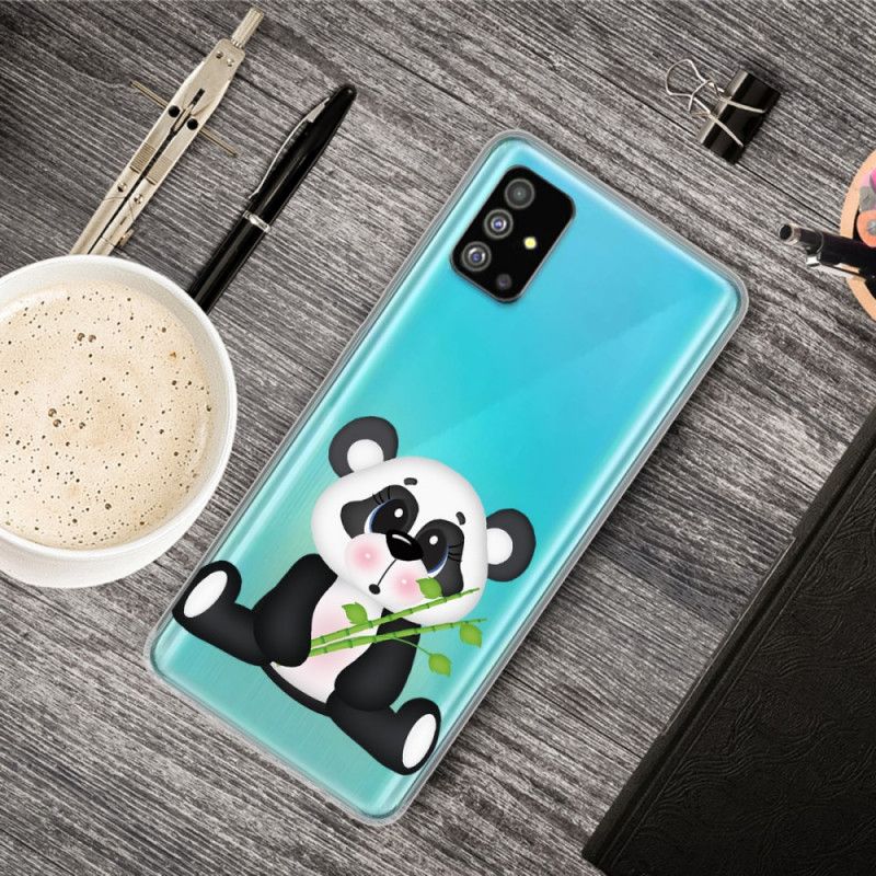 Hoesje Samsung Galaxy S20 Transparante Droevige Panda