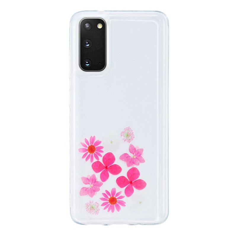 Hoesje voor Samsung Galaxy S20 Drijvende Bloemen