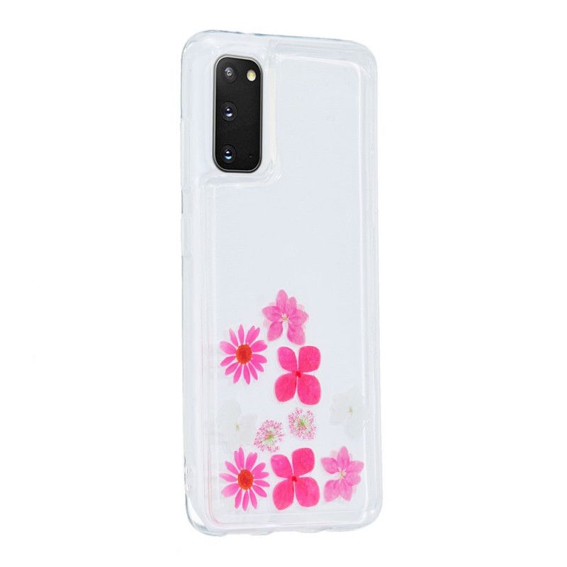 Hoesje voor Samsung Galaxy S20 Drijvende Bloemen