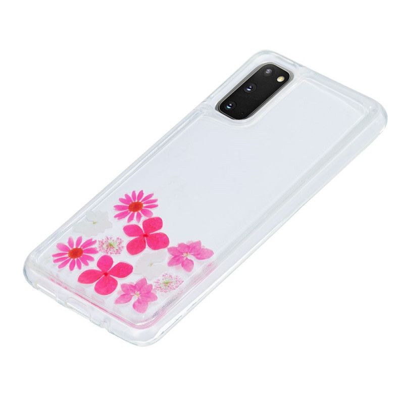 Hoesje voor Samsung Galaxy S20 Drijvende Bloemen