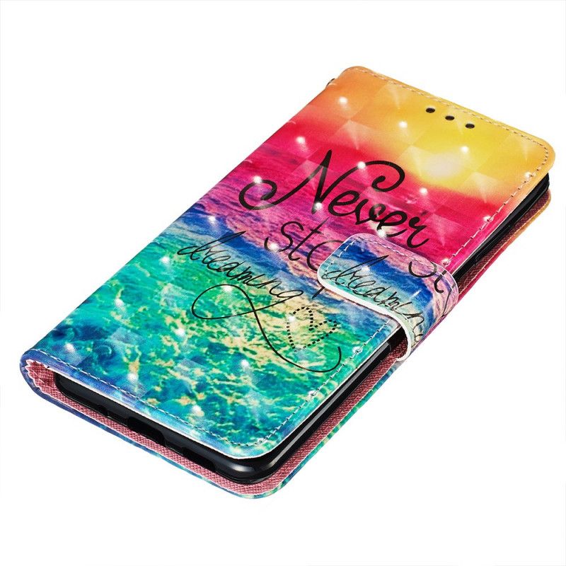 Leren Hoesje Samsung Galaxy S20 Stop Nooit Met Dromen