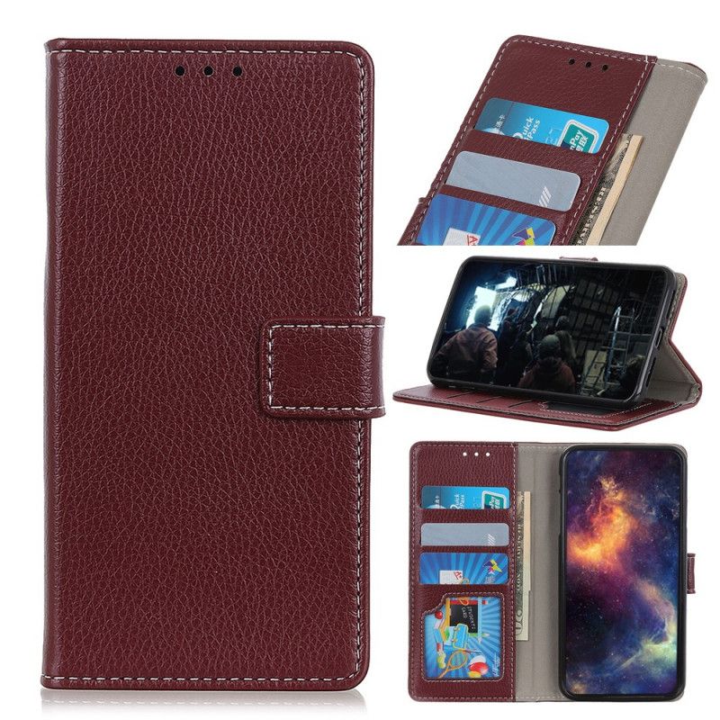 Leren Hoesje Samsung Galaxy S20 Wit Zwart Retro Imitatieleren Stiksels