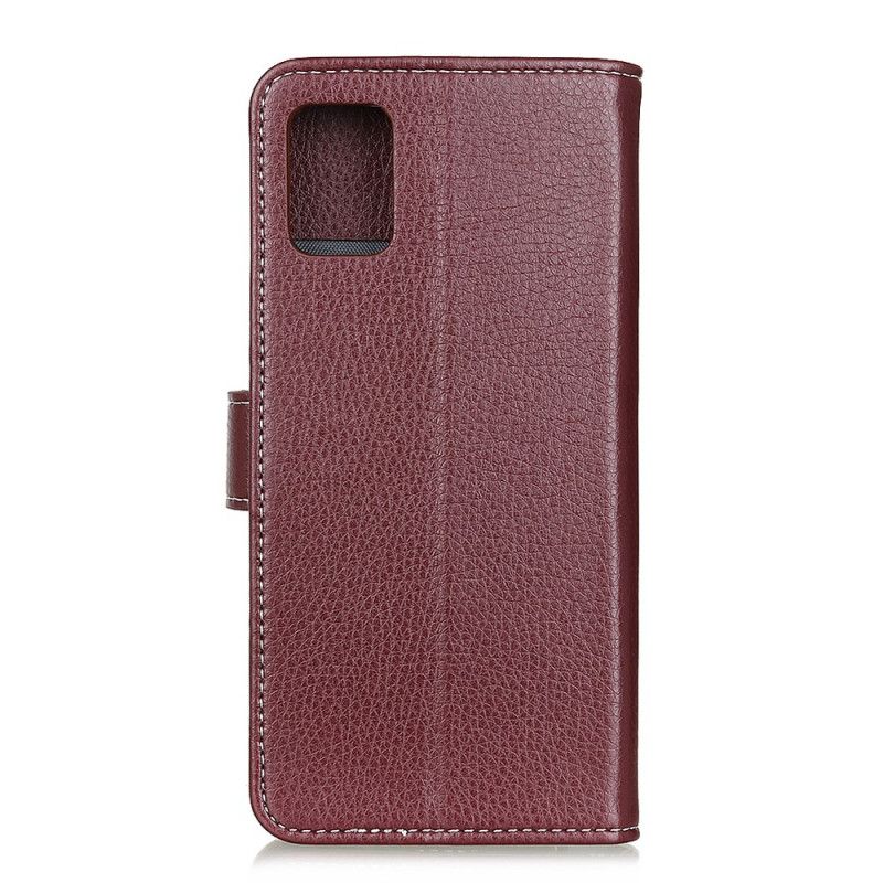 Leren Hoesje Samsung Galaxy S20 Wit Zwart Retro Imitatieleren Stiksels