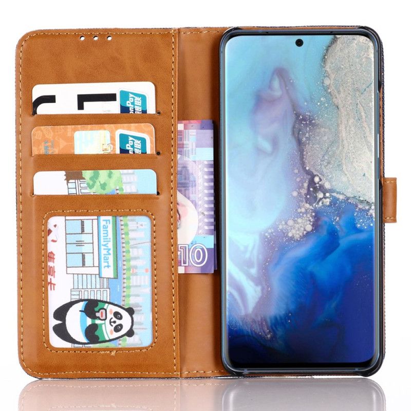 Leren Hoesje Samsung Galaxy S20 Zwart Oxford