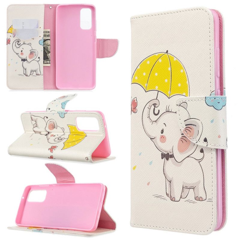 Leren Hoesje voor Samsung Galaxy S20 Babyolifant