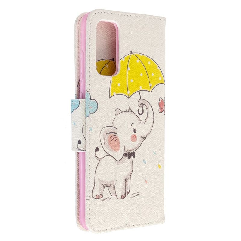 Leren Hoesje voor Samsung Galaxy S20 Babyolifant