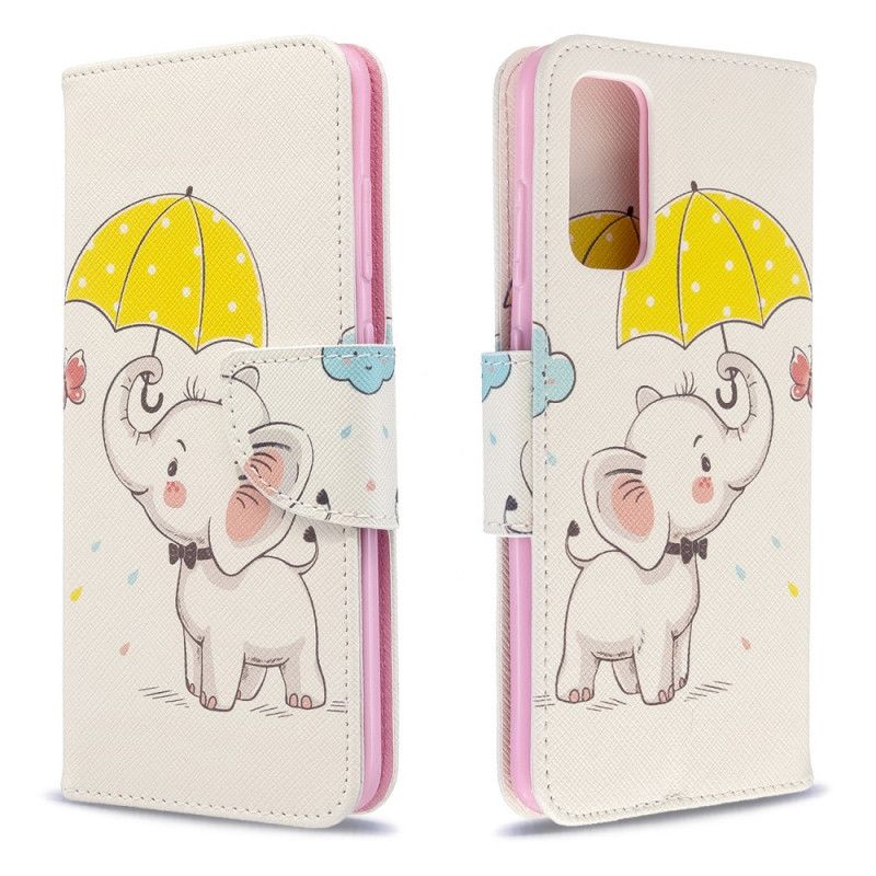 Leren Hoesje voor Samsung Galaxy S20 Babyolifant