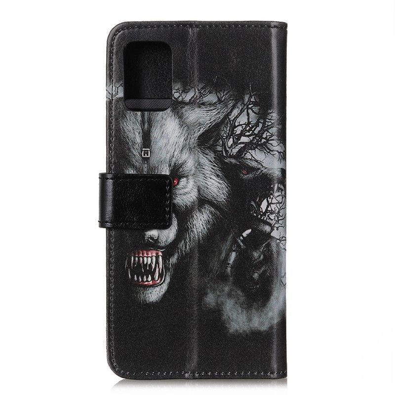 Leren Hoesje voor Samsung Galaxy S20 Weerwolf