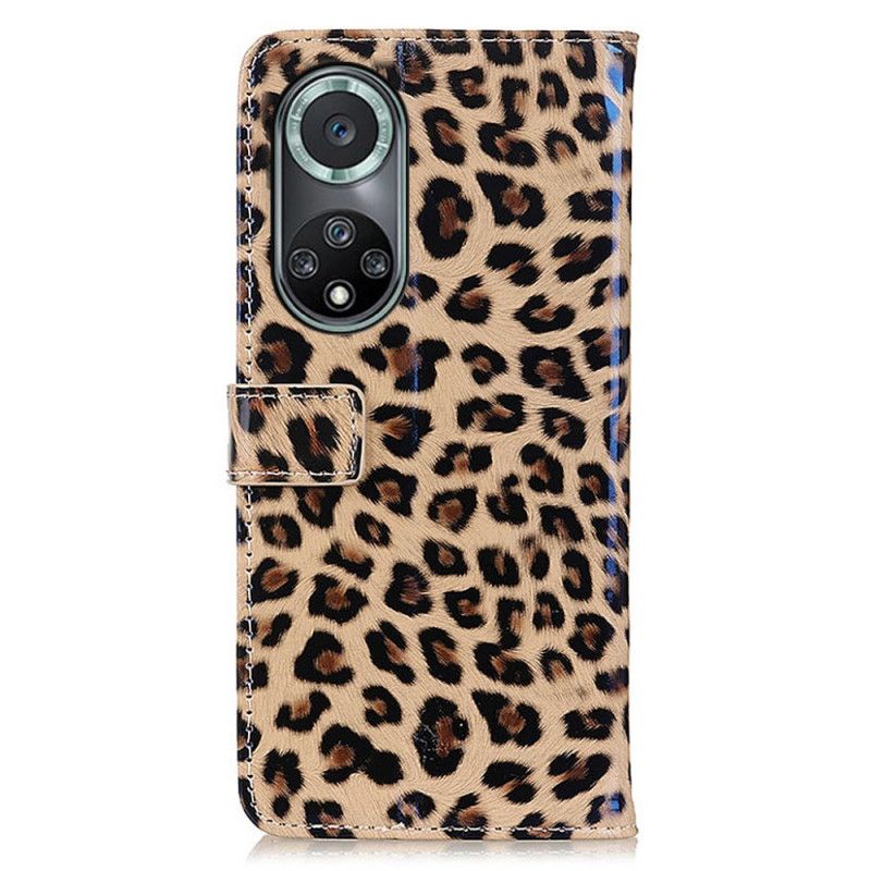 Flip Case Leren Huawei Nova 9 Pro / Honor 50 Pro Eenvoudige Leopard