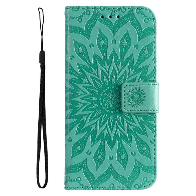 Flip Case Leren Xiaomi 14 Ultra Mandala Met Bandje