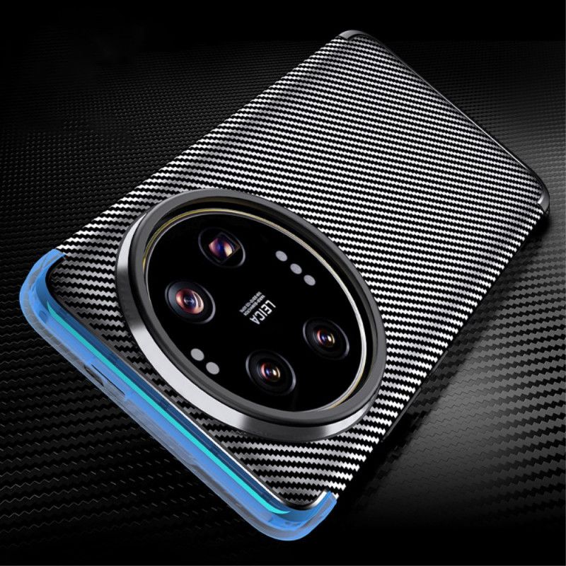 Hoesje Xiaomi 14 Ultra Flexibele Koolstofvezel Bescherming Hoesje