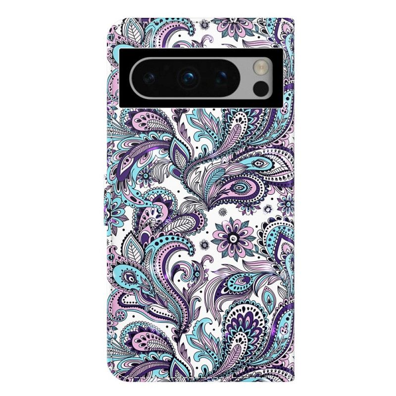 Folio-hoesje Google Pixel 8 Telefoonhoesje Paisley-patroon Met Bandje