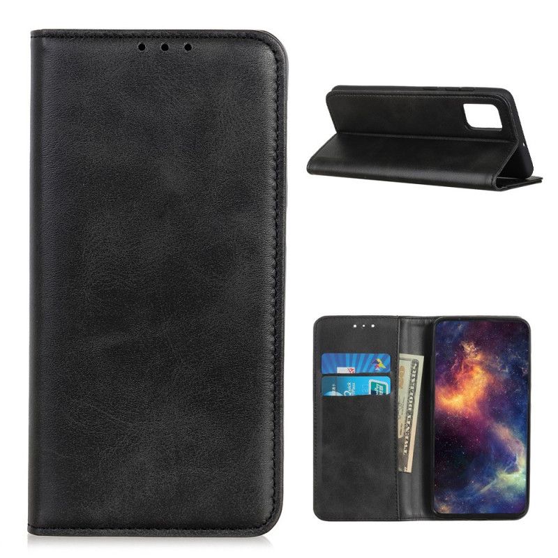 Folio-hoesje voor Samsung Galaxy A02s Rood Zwart Elegant Splitleer
