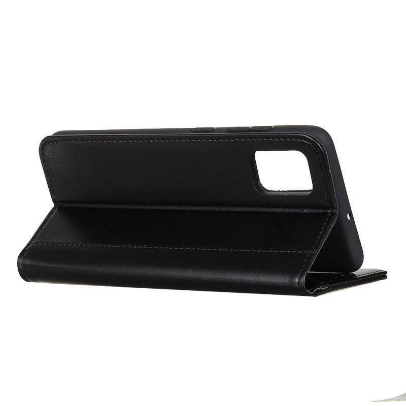 Folio-hoesje voor Samsung Galaxy A02s Rood Zwart Glanzend Splitleer