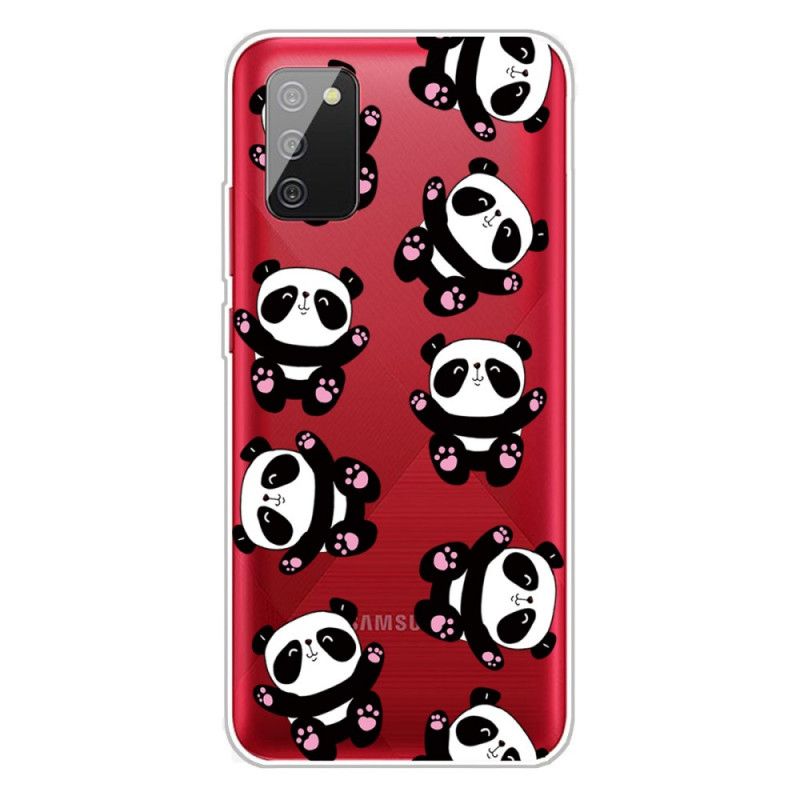 Hoesje Samsung Galaxy A02s Leuke Panda'S