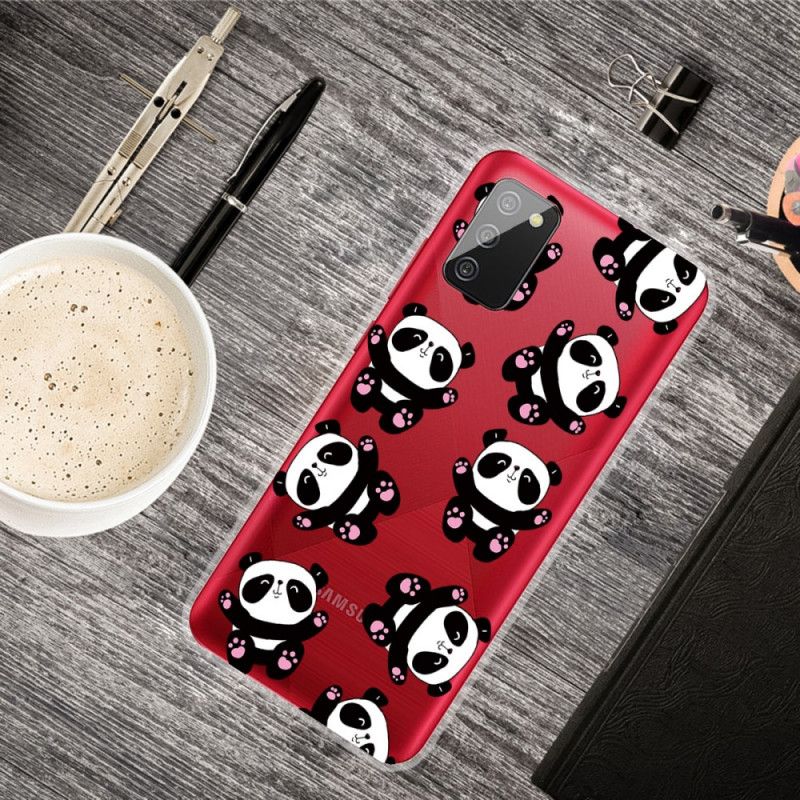 Hoesje Samsung Galaxy A02s Leuke Panda'S