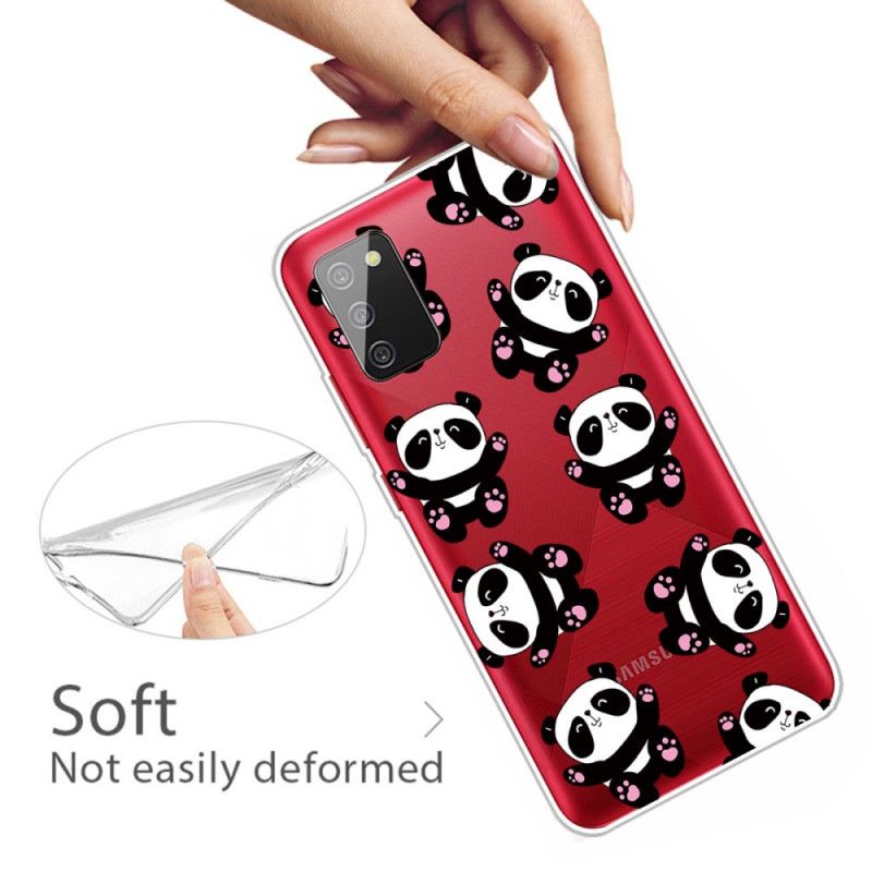 Hoesje Samsung Galaxy A02s Leuke Panda'S