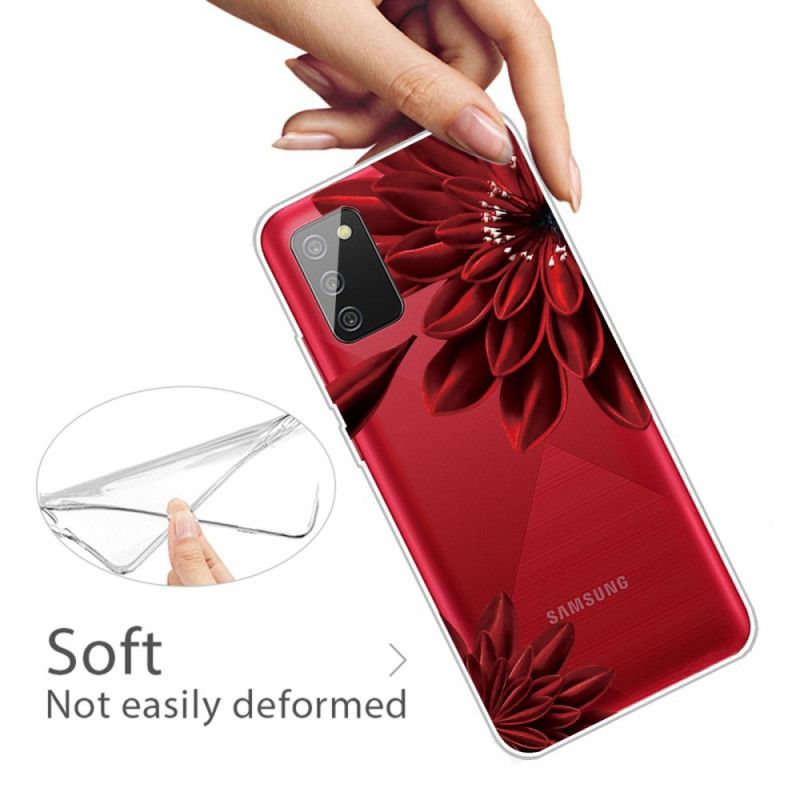 Hoesje Samsung Galaxy A02s Telefoonhoesje Wilde Bloemen